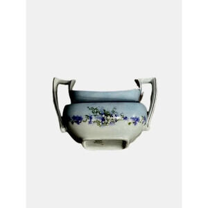 Antique UNO Favorite Bavaria Creamer & SugarSet Hand Painted Gilt Trim Floral